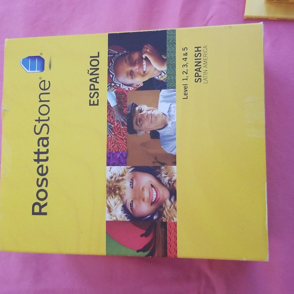 Rosetta Stone Spanish CD set Levels 1-5